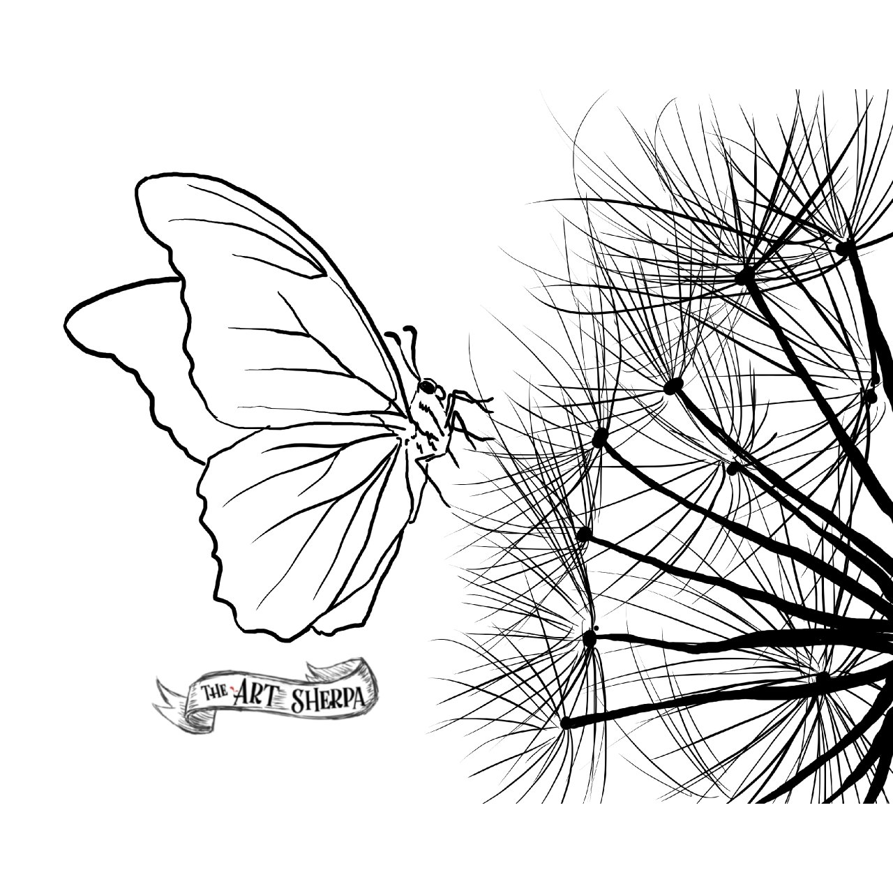 Healing butterfly traceable the art sherpa community the art sherpa