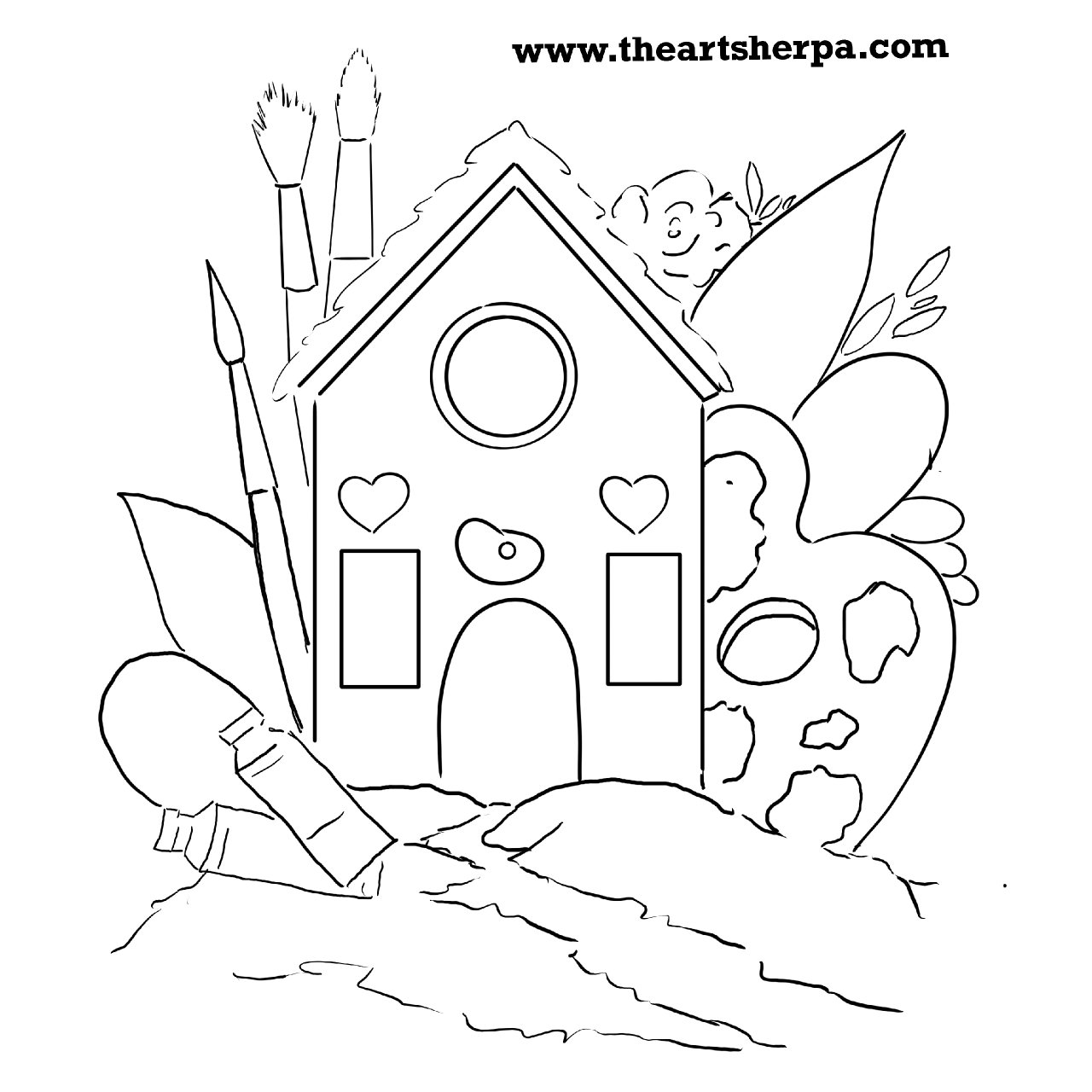 Cottage Core Art Scene 