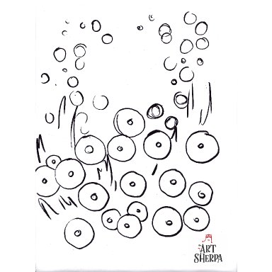 Funky Abstract Dandelions