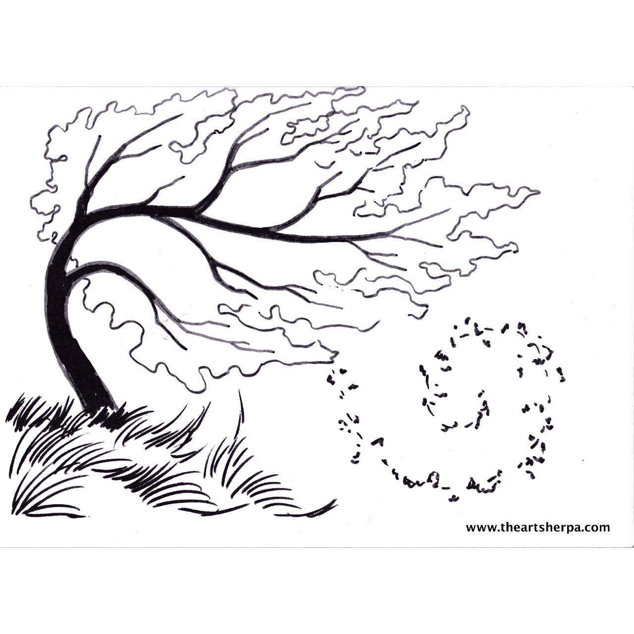Fall Birch Tree Qtip