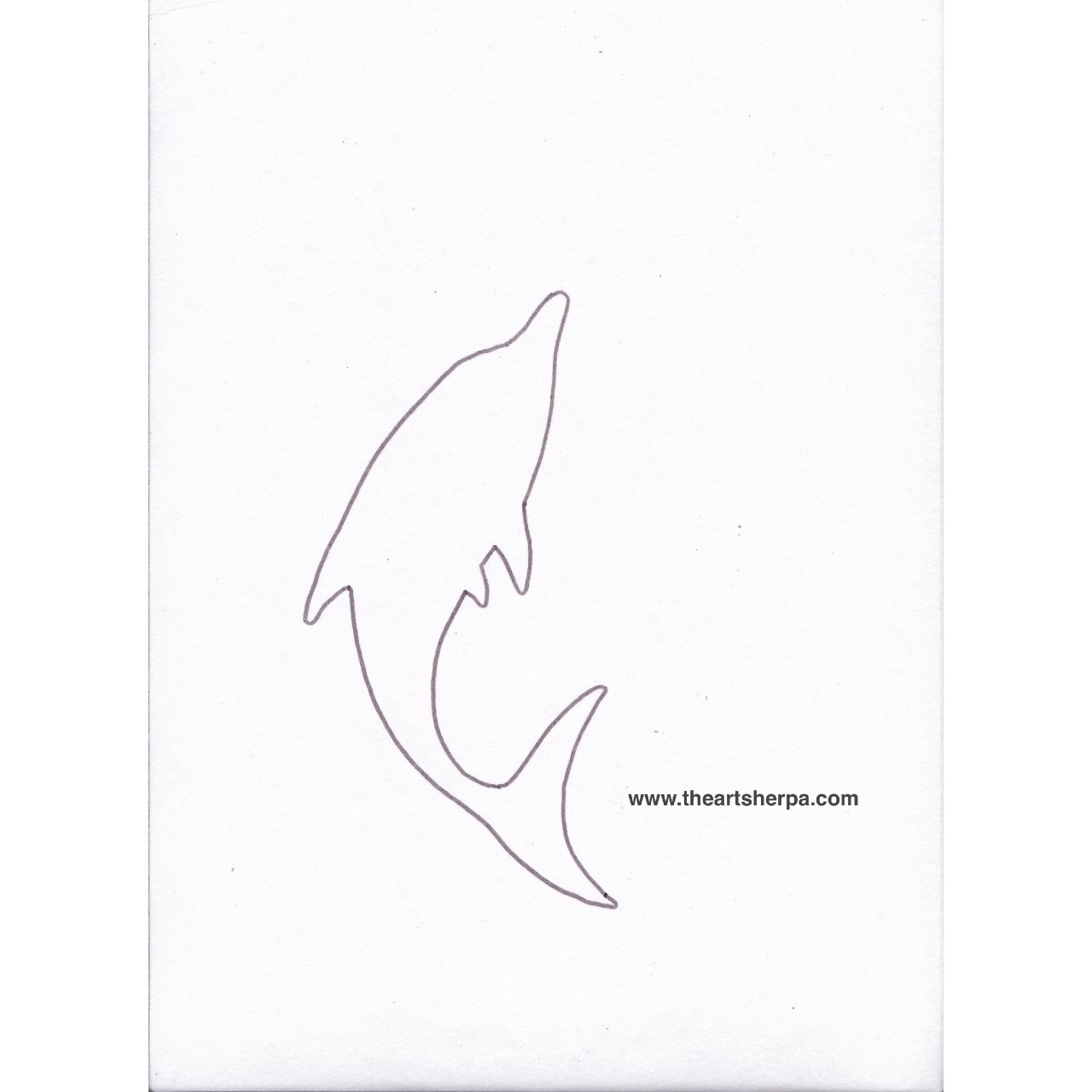 Watercolor Dolphin