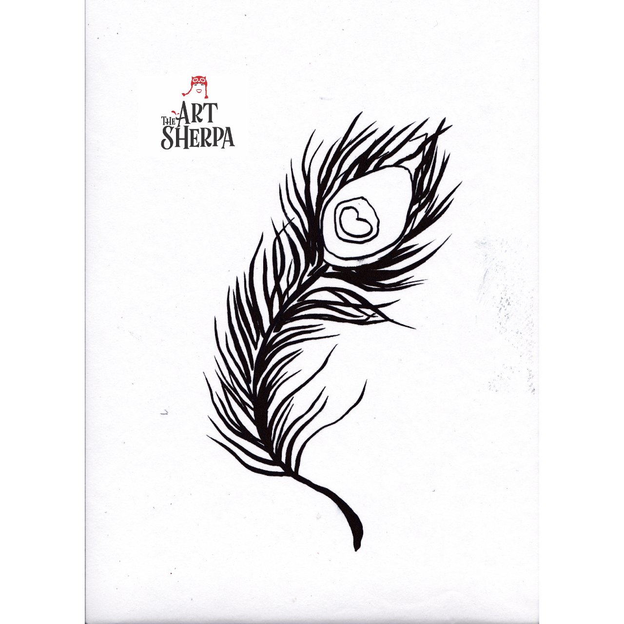 Peacock Feather Watercolor