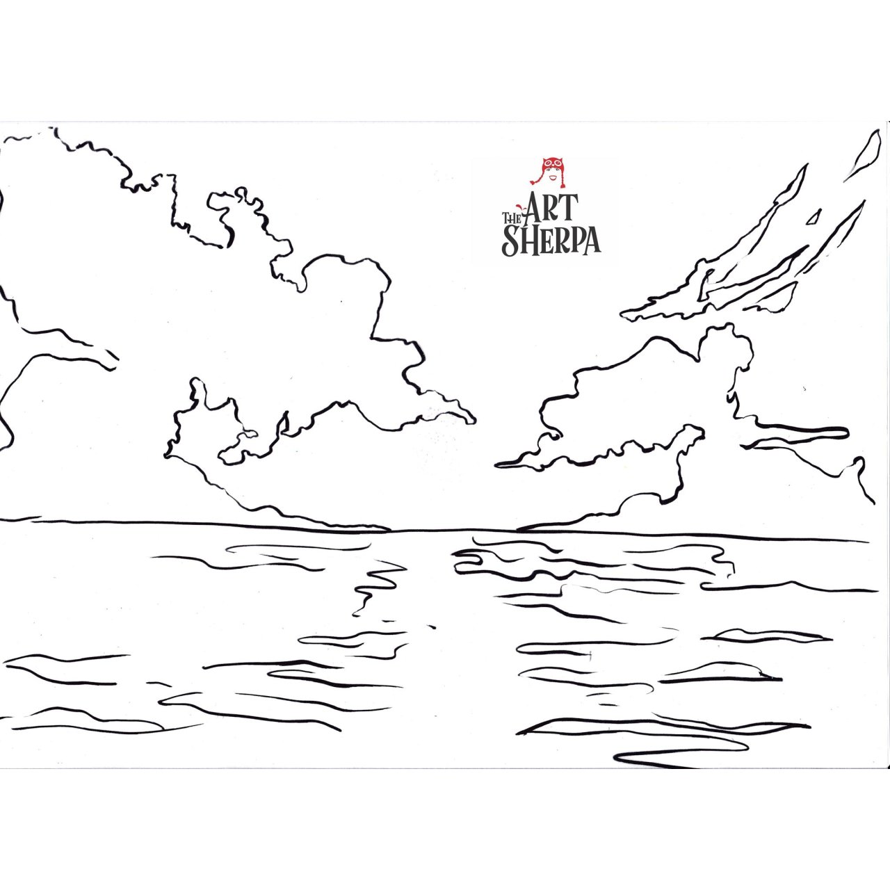 Simple Seascape - Watercolor - Igtv - The Art Sherpa Community | The