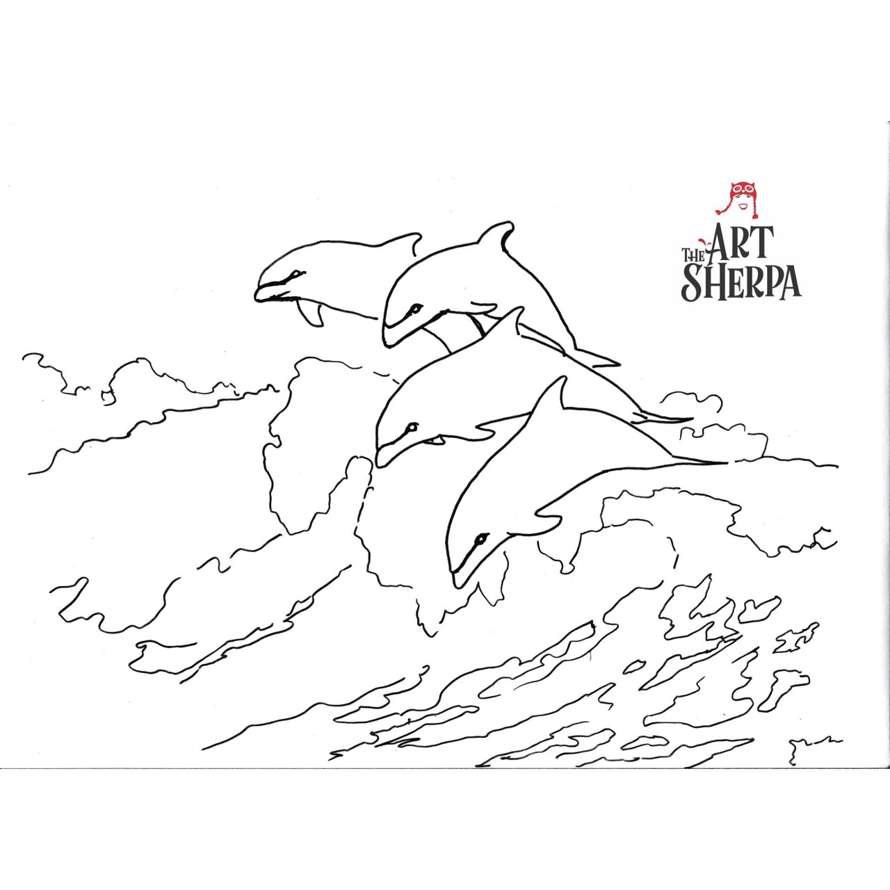 Dolphins Dancing In A Wave