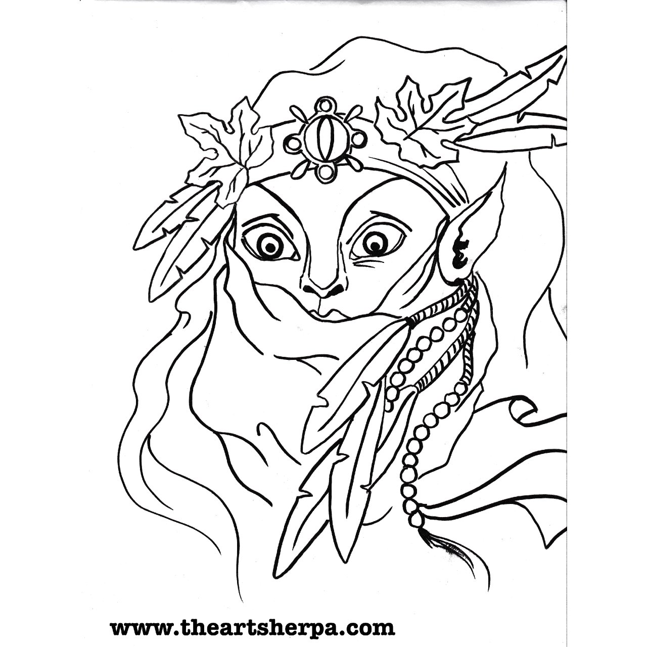 Woodland Fairy Dragon Portrait