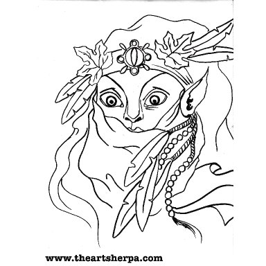 Woodland Fairy Dragon Portrait