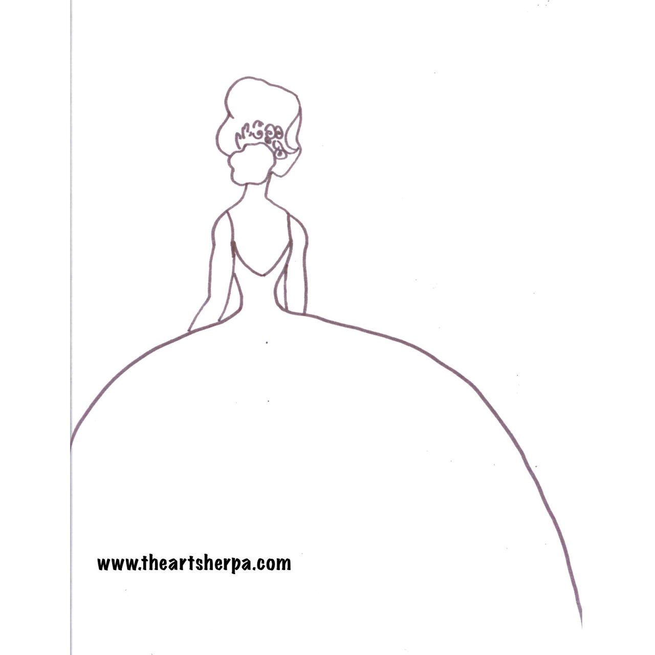 Girl In A Party Dress