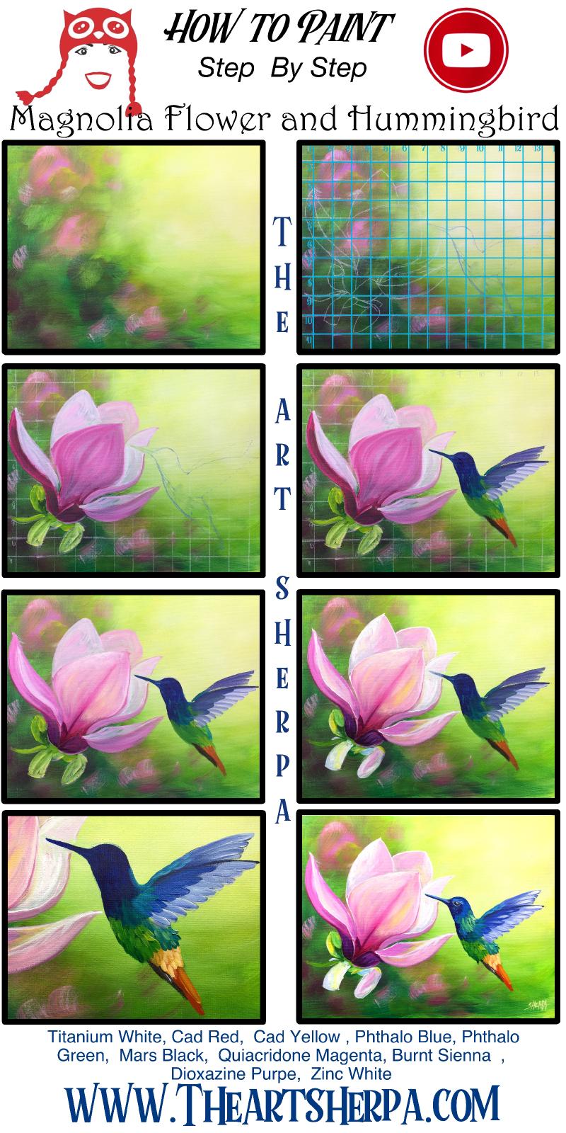 horizontal and Verticle Step by Step 2020 Hummingbird Magnolia Flower .jpg