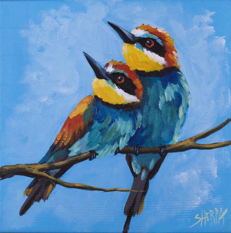 A Pair Of Birds Easy Daily Painting Step By Step Acrylic Tutorials Day