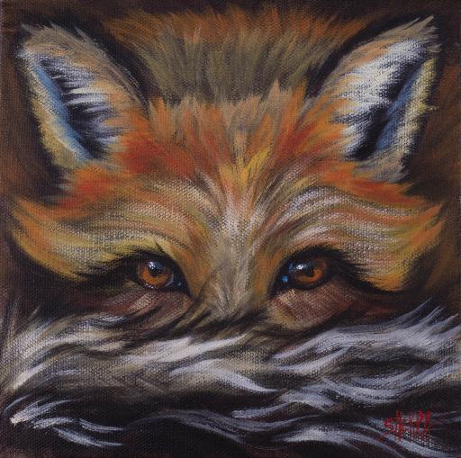 Red Fox Easy Daily Painting Step By Step Acrylic Tutorials Day 21