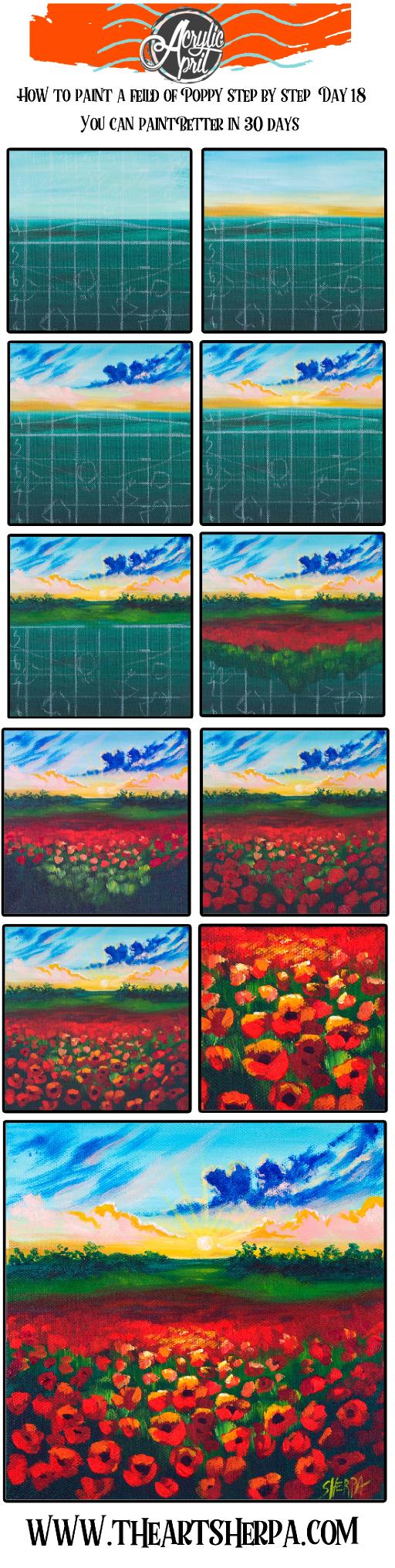 Paint Your Own Perfect Poppies Session Tutorial Recording - Easely Does It