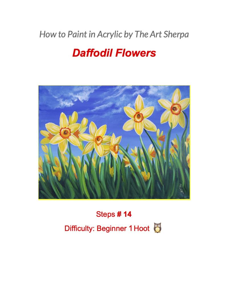 Daffodil Flowers 36 YT minibook cover 1 .jpg