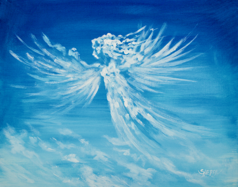 How To Paint A Cloud Angel Beginner Step By Step Acrylic Painting