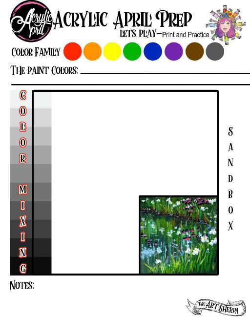 Acrylic April Day 6 color Mixing page  .jpg