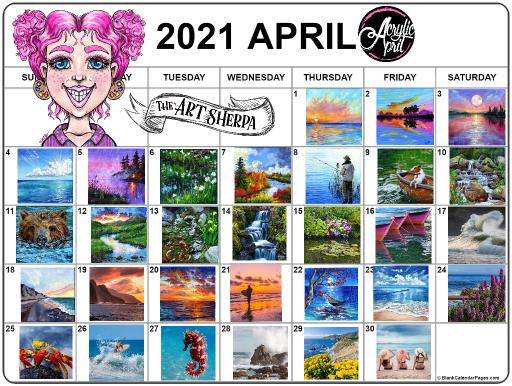 13 Acrylic April-2021-calendar-  Koi .jpg