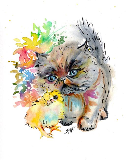 TUTORIAL: How to Paint a Little Kitten in Watercolor - Doodlewash®