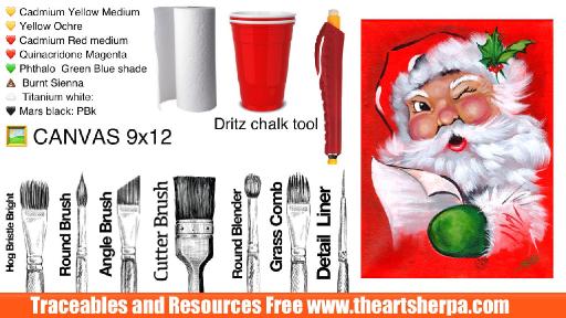 material list in Video vintage santa .jpg