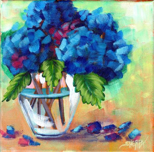 Hydrangea Painting 🌺🌸🌼 Easy Acrylic Tutorial Step By Step Day