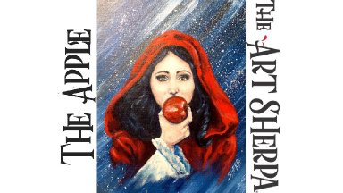 How to paint Acrylic on Canvas  Snow White and the Apple LIVE  About Face #22