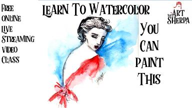how to watercolor 3 fashion girls 
