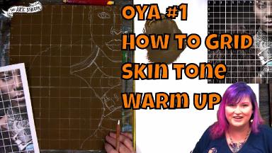 How to paint warrior Queen  Oya Big art Quest fairytale Part 1 Grid and Skin tones  | TheArtSherpa