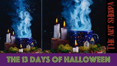 Magic Still life 13 days of Halloween  live stream  painting Step by step Day 10 | TheArtSherpa