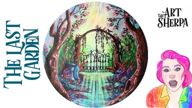 How to paint a Magic Forest  Fairy  Gate ~ LIVE STREAM Real time Acrylic tutorial  | TheArtSherpa