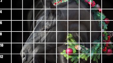 Beginners Guide How to Use the Grid method to Draw The christmas Stallion 