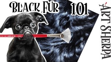 How to paint Black Fur 101| Acrylic Techniques| Everything you need to know BAQ21