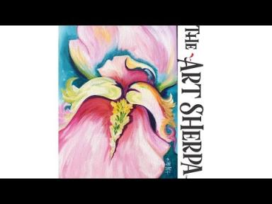 How to paint  an Abstract Flower in the style of O'keeffe Southwest Art Week