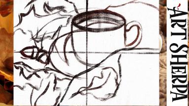 Fall coffee Cup Sketch it in Class 