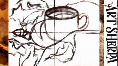 Fall coffee Cup Sketch it in Class 