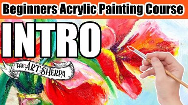 Beginners Acrylic Painting Course  INTRO to the course | The Art Sherpa