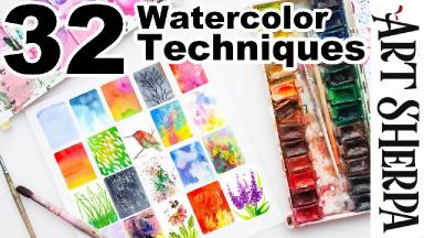 32 Watercolor Techniques You Can DO Today! | The Art Sherpa | The Art ...