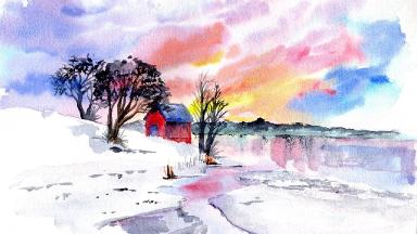 Watercolor Patron December | TheArtSherpa
