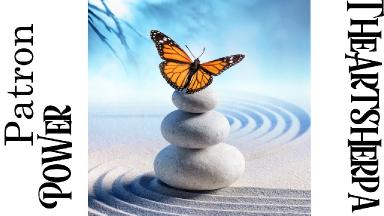 Power Patron Jan live stream Butterfly on Zen stones | TheArtSherpa