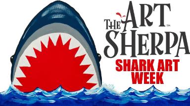 NEWS!! BIG TOOTHY NEWS !! Sherpa Shark Art Week for #Sharkweek2017