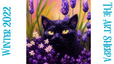 Lucky Black Cat in Flowers  How to paint acrylics for beginners: Paint Night At Home
