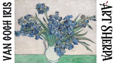 Irises, by Vincent Van Gogh  How to paint acrylics for beginners: Paint Night at Home