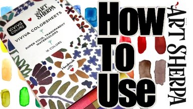 How to Use The Art Sherpa & Viviva Color Sheet | Line  and Wash Watercolor kits