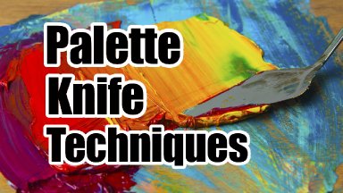 How to use a Palette Knife   How to paint acrylic techniques  for beginners: Paint Night at Home