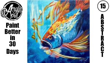 April Day 15: Abstract Fish | Expressionism & Realism Fusion | Beginners Tutorial