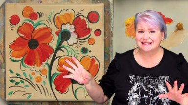 EASY Abstract Floral 🌟🎨 TAS VAULT: How to paint acrylics for beginners + Q and A