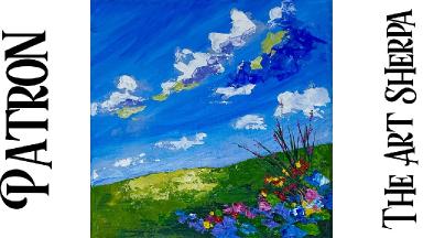 Patron Spring Landscape pallet knife and brush class