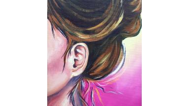 How to paint an EAR  Step by Step Acrylic Painting  tutorial #aboutface #11