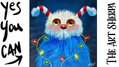 Christmas Critter 🌟🎨 How to Draw and Paint tutorial for Beginners Winter Wonder  #Painting #art