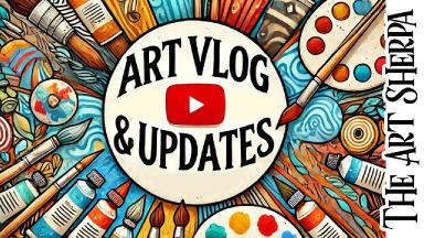 Art Vlog check in  and Facebook Update  The Art Sherpa Nov 2024