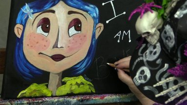 Coraline Extras! Add Words , spider WEB or Button | TheArtSherpa