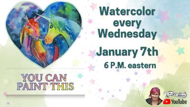 The Art Sherpa Show | Galaxy Unicorns | Watercolor for Beginners