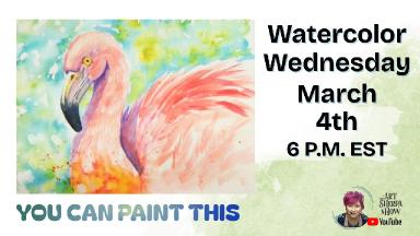 Flamingo in Pink | Watercolor for Beginners